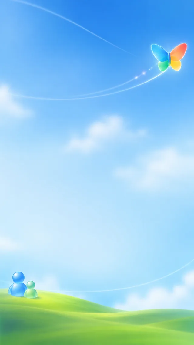 Messenger Classic chat background — Green Hills