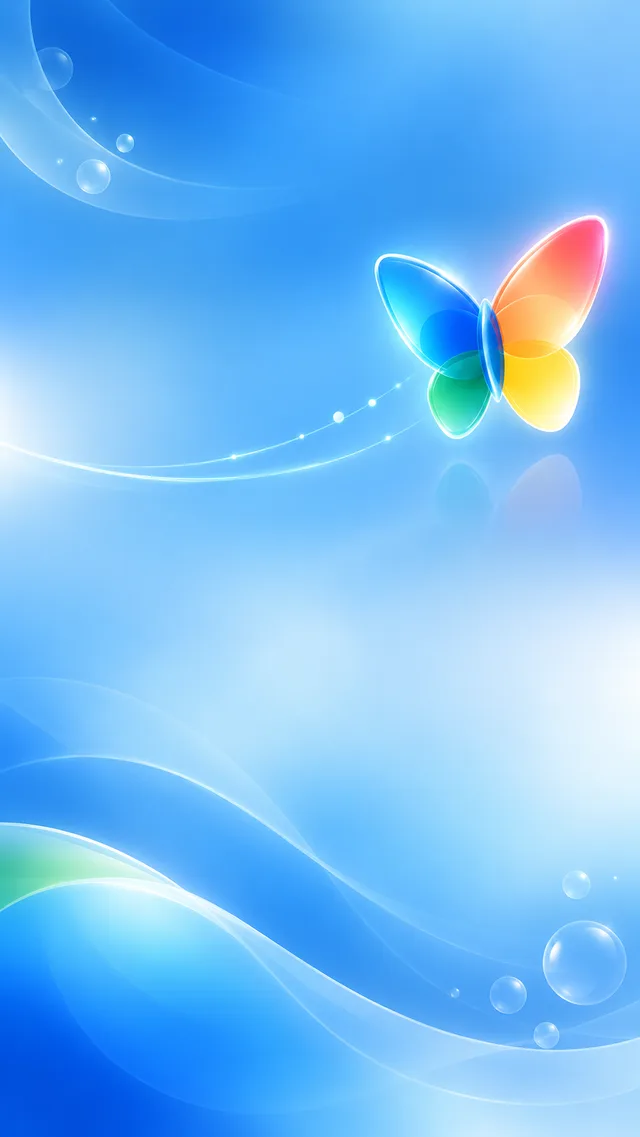 Messenger Classic chat background — Butterfly Sky